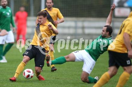 Fussball Unterliga Ost. Grafenstein gegen Donau. Fabian Stornig (Grafenstein), Alexander Percher (Donau). Grafenstein, am 22.9.2018.
Foto: Kuess
---
pressefotos, pressefotografie, kuess, qs, qspictures, sport, bild, bilder, bilddatenbank