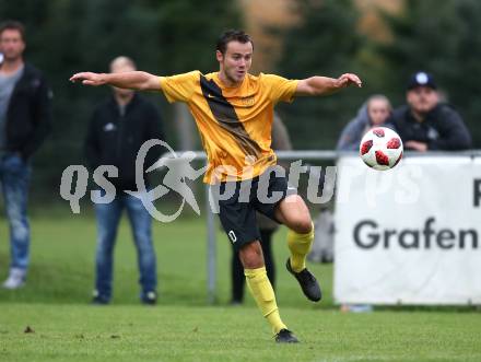 Fussball Unterliga Ost. Grafenstein gegen Donau. Fabian Strasser (Grafenstein). Grafenstein, am 22.9.2018.
Foto: Kuess
---
pressefotos, pressefotografie, kuess, qs, qspictures, sport, bild, bilder, bilddatenbank