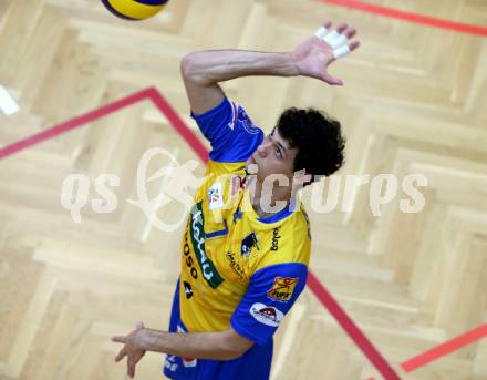Volleyball. DenizBank AG Volley League Men. SK Posojilnica Aich/Dob gegen SG Union Raiffeisen Waldviertel. Kacper Andrzej Stelmach (Aich/Dob). Bleiburg, am 29.9.2018.
Foto: Kuess
---
pressefotos, pressefotografie, kuess, qs, qspictures, sport, bild, bilder, bilddatenbank