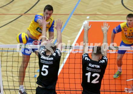 Volleyball. DenizBank AG Volley League Men. SK Posojilnica Aich/Dob gegen SG Union Raiffeisen Waldviertel. Matej Koek, (Aich/Dob). Bleiburg, am 29.9.2018.
Foto: Kuess
---
pressefotos, pressefotografie, kuess, qs, qspictures, sport, bild, bilder, bilddatenbank