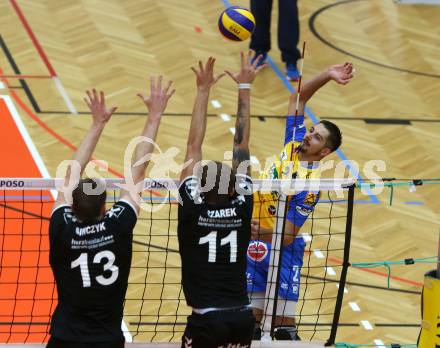 Volleyball. DenizBank AG Volley League Men. SK Posojilnica Aich/Dob gegen SG Union Raiffeisen Waldviertel. Maximilian Landfahrer (Aich/Dob). Bleiburg, am 29.9.2018.
Foto: Kuess
---
pressefotos, pressefotografie, kuess, qs, qspictures, sport, bild, bilder, bilddatenbank