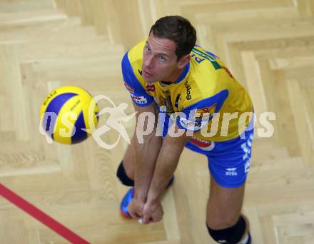Volleyball. DenizBank AG Volley League Men. SK Posojilnica Aich/Dob gegen SG Union Raiffeisen Waldviertel.  Nejc Pusnik (Aich/Dob). Bleiburg, am 29.9.2018.
Foto: Kuess
---
pressefotos, pressefotografie, kuess, qs, qspictures, sport, bild, bilder, bilddatenbank