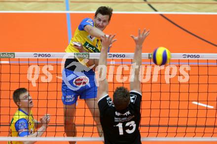 Volleyball. DenizBank AG Volley League Men. SK Posojilnica Aich/Dob gegen SG Union Raiffeisen Waldviertel. Michal Hruska, (Aich/Dob). Bleiburg, am 29.9.2018.
Foto: Kuess
---
pressefotos, pressefotografie, kuess, qs, qspictures, sport, bild, bilder, bilddatenbank