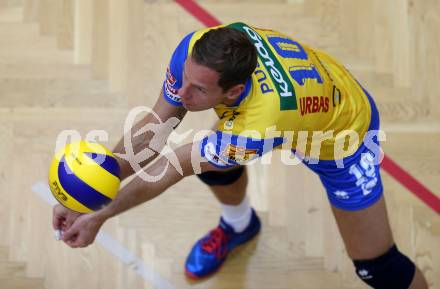 Volleyball. DenizBank AG Volley League Men. SK Posojilnica Aich/Dob gegen SG Union Raiffeisen Waldviertel. Nejc Pusnik (Aich/Dob). Bleiburg, am 29.9.2018.
Foto: Kuess
---
pressefotos, pressefotografie, kuess, qs, qspictures, sport, bild, bilder, bilddatenbank