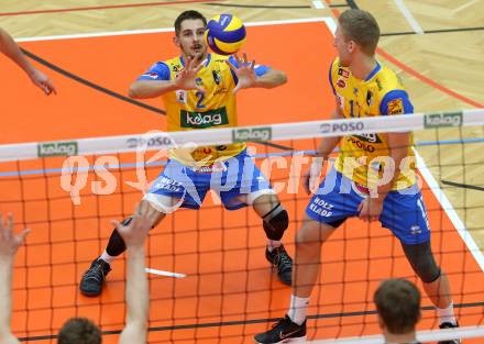 Volleyball. DenizBank AG Volley League Men. SK Posojilnica Aich/Dob gegen SG Union Raiffeisen Waldviertel. Maximilian Landfahrer (Aich/Dob). Bleiburg, am 29.9.2018.
Foto: Kuess
---
pressefotos, pressefotografie, kuess, qs, qspictures, sport, bild, bilder, bilddatenbank