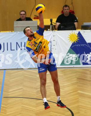 Volleyball. DenizBank AG Volley League Men. SK Posojilnica Aich/Dob gegen SG Union Raiffeisen Waldviertel.  Matej Mihajlovic (Aich/Dob). Bleiburg, am 29.9.2018.
Foto: Kuess
---
pressefotos, pressefotografie, kuess, qs, qspictures, sport, bild, bilder, bilddatenbank