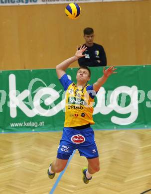 Volleyball. DenizBank AG Volley League Men. SK Posojilnica Aich/Dob gegen SG Union Raiffeisen Waldviertel. Marrkus Keel (Aich/Dob). Bleiburg, am 29.9.2018.
Foto: Kuess
---
pressefotos, pressefotografie, kuess, qs, qspictures, sport, bild, bilder, bilddatenbank