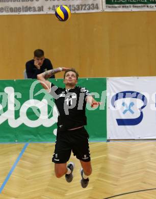 Volleyball. DenizBank AG Volley League Men. SK Posojilnica Aich/Dob gegen SG Union Raiffeisen Waldviertel.  Lukasz Janusz Szarek (Waldviertel). Bleiburg, am 29.9.2018.
Foto: Kuess
---
pressefotos, pressefotografie, kuess, qs, qspictures, sport, bild, bilder, bilddatenbank