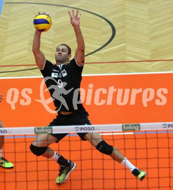 Volleyball. DenizBank AG Volley League Men. SK Posojilnica Aich/Dob gegen SG Union Raiffeisen Waldviertel.  Rudinei Boff (Waldviertel). Bleiburg, am 29.9.2018.
Foto: Kuess
---
pressefotos, pressefotografie, kuess, qs, qspictures, sport, bild, bilder, bilddatenbank