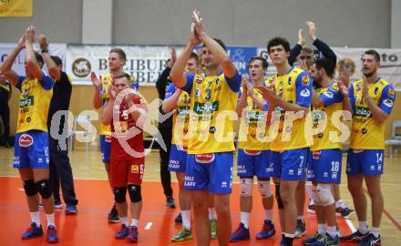 Volleyball. DenizBank AG Volley League Men. SK Posojilnica Aich/Dob gegen SG Union Raiffeisen Waldviertel. Jubel (Aich/Dob). Bleiburg, am 29.9.2018.
Foto: Kuess
---
pressefotos, pressefotografie, kuess, qs, qspictures, sport, bild, bilder, bilddatenbank