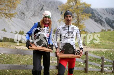 Bergduathlon. Kosiak Loewe.    Marlies Penker, Hans-Joerg Leopold. Feistritz im Rosental, Klagenfurter Huette, Kosiak, am 6.10.2018.
Foto: Kuess
---
pressefotos, pressefotografie, kuess, qs, qspictures, sport, bild, bilder, bilddatenbank