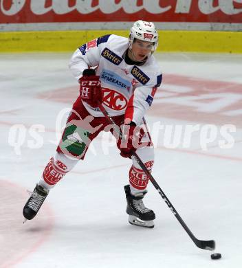 EBEL. Eishockey Bundesliga. EC VSV gegen KAC. Clemens Unterweger (KAC). Villach, am 7.10.2018.
Foto: Kuess 


---
pressefotos, pressefotografie, kuess, qs, qspictures, sport, bild, bilder, bilddatenbank