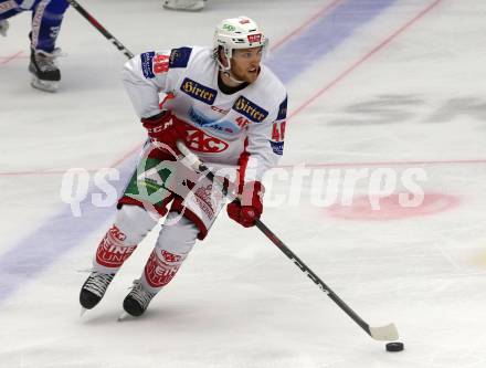 EBEL. Eishockey Bundesliga. EC VSV gegen KAC. Johannes Bischofberger (KAC). Villach, am 7.10.2018.
Foto: Kuess 


---
pressefotos, pressefotografie, kuess, qs, qspictures, sport, bild, bilder, bilddatenbank