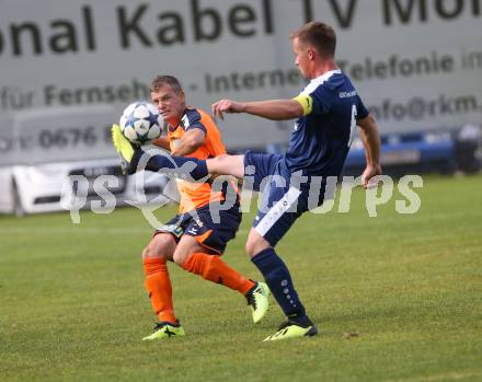 Fussball. 2. Klasse A. Oberes Moelltal gegen Grafendorf. Emanuel Kollmitzer (Oberes Moelltal), Christian Wastl  (Grafendorf). Rangersdorf, 6.10.2018.
Foto: Kuess
---
pressefotos, pressefotografie, kuess, qs, qspictures, sport, bild, bilder, bilddatenbank