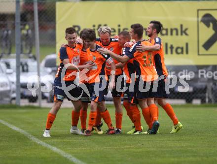 Fussball. 2. Klasse A. Oberes Moelltal gegen Grafendorf. Torjubel (Oberes Moelltal). Rangersdorf, 6.10.2018.
Foto: Kuess
---
pressefotos, pressefotografie, kuess, qs, qspictures, sport, bild, bilder, bilddatenbank