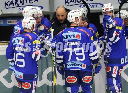 EBEL. Eishockey Bundesliga. EC VSV gegen KAC. Trainer Gerhard Unterluggauer (VSV). Villach, am 7.10.2018.
Foto: Kuess 


---
pressefotos, pressefotografie, kuess, qs, qspictures, sport, bild, bilder, bilddatenbank