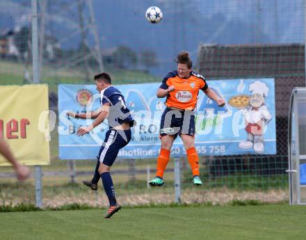 Fussball. 2. Klasse A. Oberes Moelltal gegen Grafendorf. Albert Daniel Unterlader (Oberes Moelltal),  Matthias Arno Brunner (Grafendorf). Rangersdorf, 6.10.2018.
Foto: Kuess
---
pressefotos, pressefotografie, kuess, qs, qspictures, sport, bild, bilder, bilddatenbank