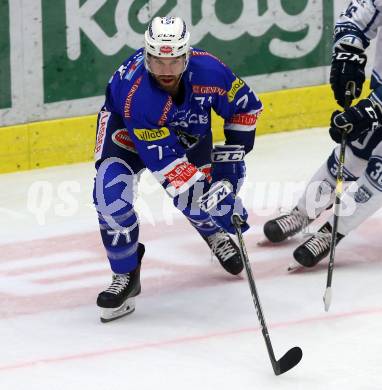 EBEL. Eishockey Bundesliga. EC VSV gegen Fehervar AV 19. Jason Desantis (VSV). Villach, am 12.10.2018.
Foto: Kuess 


---
pressefotos, pressefotografie, kuess, qs, qspictures, sport, bild, bilder, bilddatenbank