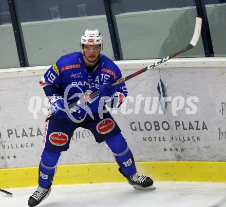 EBEL. Eishockey Bundesliga. EC VSV gegen Fehervar AV 19. Stefan Bacher (VSV). Villach, am 12.10.2018.
Foto: Kuess 


---
pressefotos, pressefotografie, kuess, qs, qspictures, sport, bild, bilder, bilddatenbank