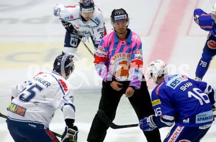 EBEL. Eishockey Bundesliga. EC VSV gegen Fehervar AV 19. Schiedsrichter (Happy Kids). Villach, am 12.10.2018.
Foto: Kuess 


---
pressefotos, pressefotografie, kuess, qs, qspictures, sport, bild, bilder, bilddatenbank