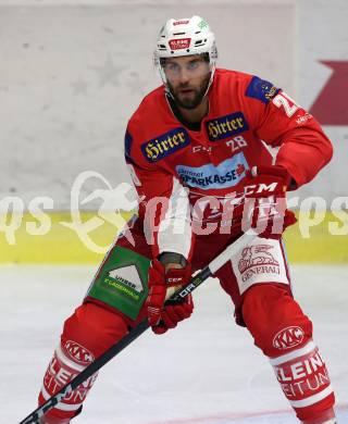 EBEL. Eishockey Bundesliga. KAC gegen HC TWK Innsbruck. Martin Schumnig (KAC). Klagenfurt, am 14.10.2018.
Foto: Kuess

---
pressefotos, pressefotografie, kuess, qs, qspictures, sport, bild, bilder, bilddatenbank