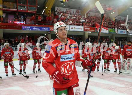EBEL. Eishockey Bundesliga. KAC gegen HC TWK Innsbruck. Nicholas Eric Petersen (KAC). Klagenfurt, am 14.10.2018.
Foto: Kuess

---
pressefotos, pressefotografie, kuess, qs, qspictures, sport, bild, bilder, bilddatenbank