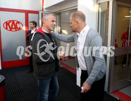 EBEL. Eishockey Bundesliga. KAC gegen HC TWK Innsbruck. Trainer Petri Matikainen  (KAC). Klagenfurt, am 14.10.2018.
Foto: Kuess

---
pressefotos, pressefotografie, kuess, qs, qspictures, sport, bild, bilder, bilddatenbank