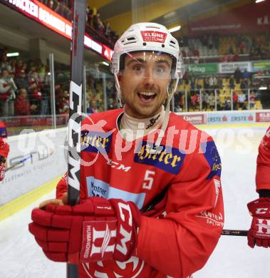 EBEL. Eishockey Bundesliga. KAC gegen HC TWK Innsbruck. Charles Robin Gartner (KAC). Klagenfurt, am 14.10.2018.
Foto: Kuess

---
pressefotos, pressefotografie, kuess, qs, qspictures, sport, bild, bilder, bilddatenbank