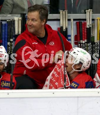 EBEL. Eishockey Bundesliga. KAC gegen HC TWK Innsbruck. Patrick Harand (KAC). Klagenfurt, am 14.10.2018.
Foto: Kuess

---
pressefotos, pressefotografie, kuess, qs, qspictures, sport, bild, bilder, bilddatenbank