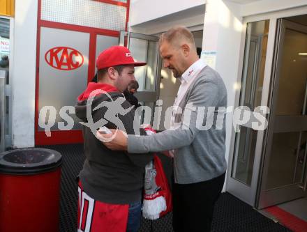 EBEL. Eishockey Bundesliga. KAC gegen HC TWK Innsbruck. Trainer Petri Matikainen  (KAC). Klagenfurt, am 14.10.2018.
Foto: Kuess

---
pressefotos, pressefotografie, kuess, qs, qspictures, sport, bild, bilder, bilddatenbank