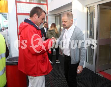EBEL. Eishockey Bundesliga. KAC gegen HC TWK Innsbruck. Trainer Petri Matikainen  (KAC). Klagenfurt, am 14.10.2018.
Foto: Kuess

---
pressefotos, pressefotografie, kuess, qs, qspictures, sport, bild, bilder, bilddatenbank