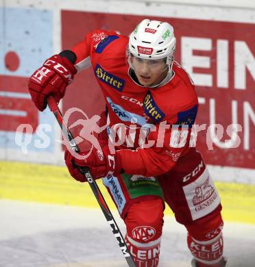 EBEL. Eishockey Bundesliga. KAC gegen HC TWK Innsbruck. Clemens Unterweger (KAC). Klagenfurt, am 14.10.2018.
Foto: Kuess

---
pressefotos, pressefotografie, kuess, qs, qspictures, sport, bild, bilder, bilddatenbank