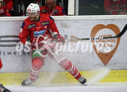 EBEL. Eishockey Bundesliga. KAC gegen HC TWK Innsbruck. Stefan Geier (KAC). Klagenfurt, am 14.10.2018.
Foto: Kuess

---
pressefotos, pressefotografie, kuess, qs, qspictures, sport, bild, bilder, bilddatenbank