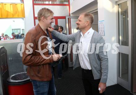 EBEL. Eishockey Bundesliga. KAC gegen HC TWK Innsbruck. Trainer Petri Matikainen  (KAC). Klagenfurt, am 14.10.2018.
Foto: Kuess

---
pressefotos, pressefotografie, kuess, qs, qspictures, sport, bild, bilder, bilddatenbank