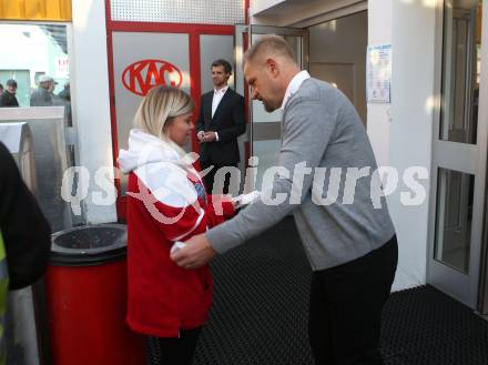 EBEL. Eishockey Bundesliga. KAC gegen HC TWK Innsbruck. Trainer Petri Matikainen  (KAC). Klagenfurt, am 14.10.2018.
Foto: Kuess
---
pressefotos, pressefotografie, kuess, qs, qspictures, sport, bild, bilder, bilddatenbank