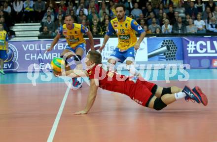 Volleyball Champions League. SK Posojilnica Aich/Dob gegen Lycurgus Groningen (NED). Manuel Steiner (Aich/Dob). Klagenfurt, am 17.10.2018.
Foto: Kuess
---
pressefotos, pressefotografie, kuess, qs, qspictures, sport, bild, bilder, bilddatenbank