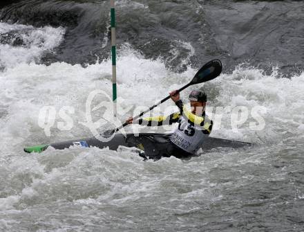 Kayak. Alpe Adria Kanu Slalom.  Felix Oschmautz.  Gurk (Fluss), 7.10.2018.
Foto: Kuess
---
pressefotos, pressefotografie, kuess, qs, qspictures, sport, bild, bilder, bilddatenbank