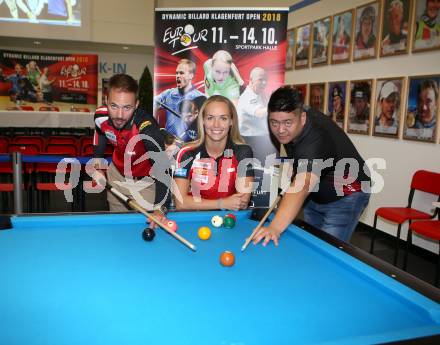 Dynamic Billard Klagenfurt Open 2018. Pressekonferenz. Albin Ouschan, Jasmin Ouschan, Mario He. Klagenfurt, am 9.10.2018.
Foto: Kuess
---
pressefotos, pressefotografie, kuess, qs, qspictures, sport, bild, bilder, bilddatenbank