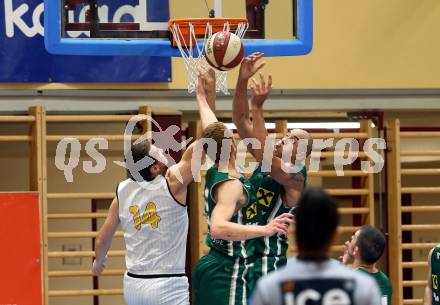 Basketball 2. Bundesliga. Grunddurchgang. 2. Runde. Woerthersee Piraten gegen Dornbirn Lions.  Maximilian Kunovjanek,  (Piraten), Javier Medori, Aron Thorell Walker (Lions). Klagenfurt, am 20.10.2018.
Foto: Kuess
---
pressefotos, pressefotografie, kuess, qs, qspictures, sport, bild, bilder, bilddatenbank