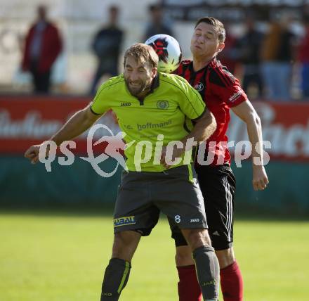 Fussball. Kaerntner Liga. St Jakob Rosental gegen Lind. Alexander Stroj (St Jakob), Mario Zagler (Lind). St. Jakob am 20.10.2018.
Foto: Kuess

---
pressefotos, pressefotografie, kuess, qs, qspictures, sport, bild, bilder, bilddatenbank