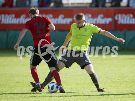 Fussball. Kaerntner Liga. St Jakob Rosental gegen Lind. Thomas Ogradnig (St Jakob), Peter Pleschberger (Lind). St. Jakob am 20.10.2018.
Foto: Kuess

---
pressefotos, pressefotografie, kuess, qs, qspictures, sport, bild, bilder, bilddatenbank