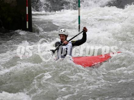 Kayak. Alpe Adria Kanu Slalom.  Haselmaier-Muellneritsch Timo.  Gurk (Fluss), 7.10.2018.
Foto: Kuess
---
pressefotos, pressefotografie, kuess, qs, qspictures, sport, bild, bilder, bilddatenbank