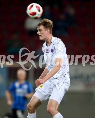 Fussball 2. Liga. SK Austria Klagenfurt gegen SKU Amstetten. Scott Fitzgerald Kennedy (Austria Klagenfurt). Klagenfurt, am 19.10.2018.
Foto: Kuess
---
pressefotos, pressefotografie, kuess, qs, qspictures, sport, bild, bilder, bilddatenbank