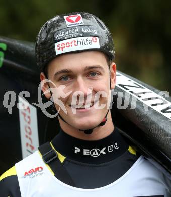 Kayak. Alpe Adria Kanu Slalom.  Felix Oschmautz.  Gurk (Fluss), 7.10.2018.
Foto: Kuess
---
pressefotos, pressefotografie, kuess, qs, qspictures, sport, bild, bilder, bilddatenbank