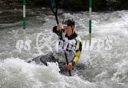 Kayak. Alpe Adria Kanu Slalom.  Felix Oschmautz.  Gurk (Fluss), 7.10.2018.
Foto: Kuess
---
pressefotos, pressefotografie, kuess, qs, qspictures, sport, bild, bilder, bilddatenbank