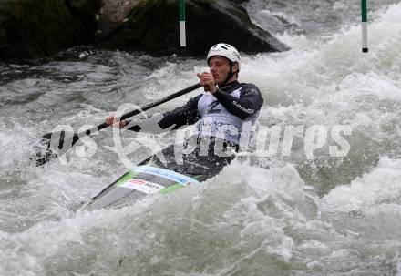 Kayak. Alpe Adria Kanu Slalom.  Max Roemer.  Gurk (Fluss), 7.10.2018.
Foto: Kuess
---
pressefotos, pressefotografie, kuess, qs, qspictures, sport, bild, bilder, bilddatenbank