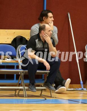 Basketball 2. Bundesliga. Grunddurchgang. 2. Runde. Woerthersee Piraten gegen Dornbirn Lions. Trainer Goran Jovanovic, Andreas Kuttnig (Piraten). Klagenfurt, am 20.10.2018.
Foto: Kuess
---
pressefotos, pressefotografie, kuess, qs, qspictures, sport, bild, bilder, bilddatenbank