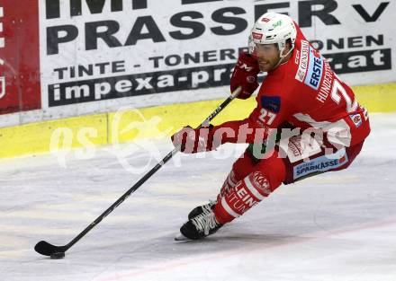 EBEL. Eishockey Bundesliga. KAC gegen spusu Vienna Capitals. Thomas Hundertpfund (KAC). Klagenfurt, am 26.10.2018.
Foto: Kuess

---
pressefotos, pressefotografie, kuess, qs, qspictures, sport, bild, bilder, bilddatenbank