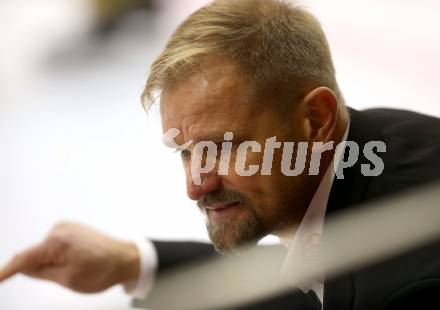 EBEL. Eishockey Bundesliga. KAC gegen spusu Vienna Capitals. Trainer Petri Matikainen (Vienna Capitals). Klagenfurt, am 26.10.2018.
Foto: Kuess

---
pressefotos, pressefotografie, kuess, qs, qspictures, sport, bild, bilder, bilddatenbank