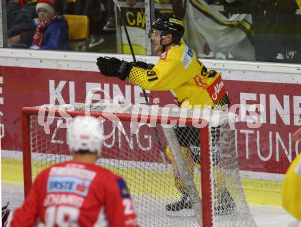 EBEL. Eishockey Bundesliga. KAC gegen spusu Vienna Capitals.  Torjubel Taylor Vause, (Vienna Capitals). Klagenfurt, am 26.10.2018.
Foto: Kuess

---
pressefotos, pressefotografie, kuess, qs, qspictures, sport, bild, bilder, bilddatenbank